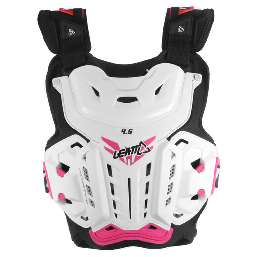 Защита панцирь Leatt Chest Protector 4.5 белая / розовая Jacki (5016300100) pitbikemarket.ru