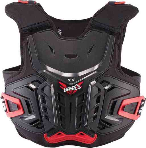 Защита панцирь подростковый Leatt Chest Protector 4.5 Junior Black/Red S/M (134-146) (5017120115) pitbikemarket.ru