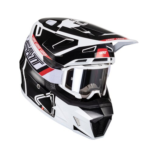 Мотошлем Leatt Moto 7.5 Helmet Kit (Black/White, L, 2024 (1024060243)) pitbikemarket.ru