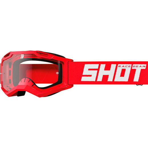 Очки для мотокросса SHOT ASSAULT 2.0 SOLID красный глянцевый pitbikemarket.ru