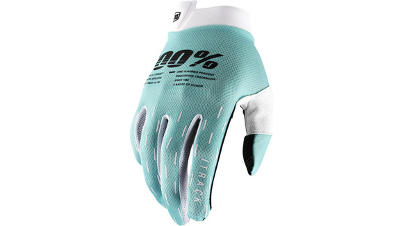 Мотоперчатки 100% ITrack Glove (Aqua, M, 2022 (10008-00001)) pitbikemarket.ru