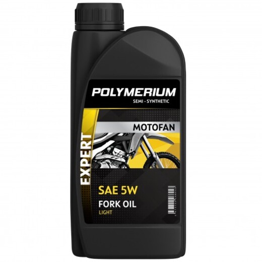 Масло вилочное POLYMERIUM MOTOFAN FORK OIL EXPERT LIGHT 5W 1L pitbikemarket.ru