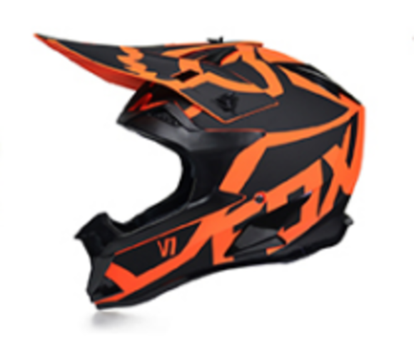Шлем кроссовый 166 "Fox" orange/black S pitbikemarket.ru