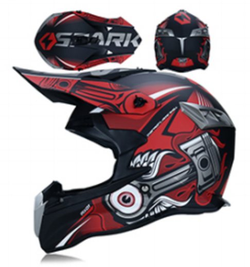 Шлем кроссовый 188 "Spark" red/black L pitbikemarket.ru