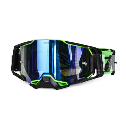 Очки мотокросс 100% #13 green/black pitbikemarket.ru