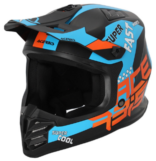 Шлем детский Acerbis PROFILE JUNIOR Black/Orange, M (49-50) pitbikemarket.ru