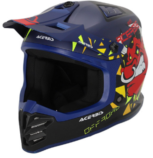 Шлем детский Acerbis PROFILE JUNIOR Blue/Black, M (49-50) pitbikemarket.ru