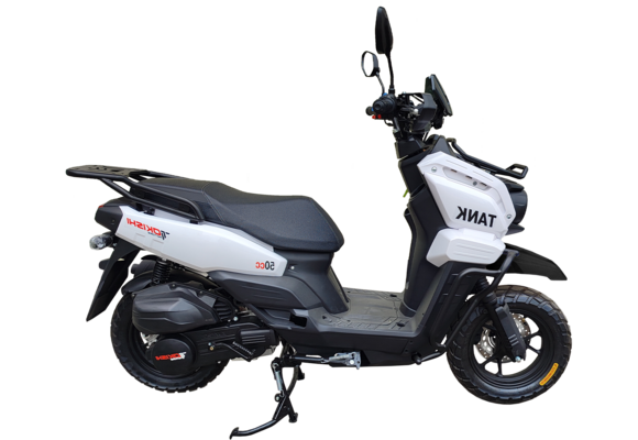 Скутер TOKISHI TANK 1 White pitbikemarket.ru