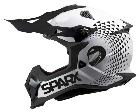 Шлем эндуро SPARX Raptor (JH-601) (бело-черный, L) pitbikemarket.ru