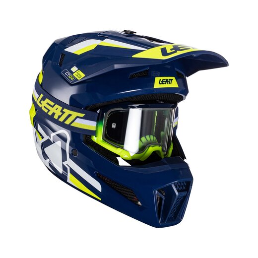 Мотошлем Leatt Moto 3.5 Helmet Kit (Blue, XL, 2024 (1024060404)) pitbikemarket.ru