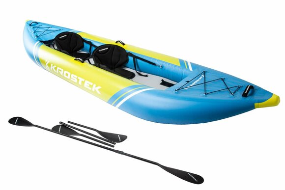 Байдарка двухместная KROSTEK #1 Yellow/Blue pitbikemarket.ru